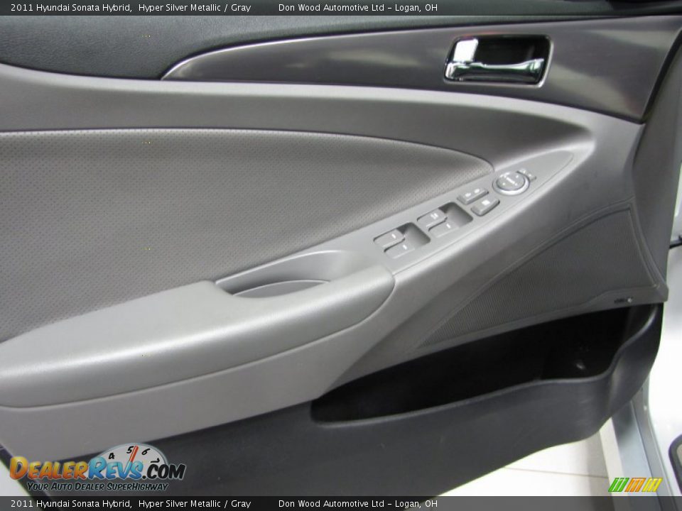2011 Hyundai Sonata Hybrid Hyper Silver Metallic / Gray Photo #9