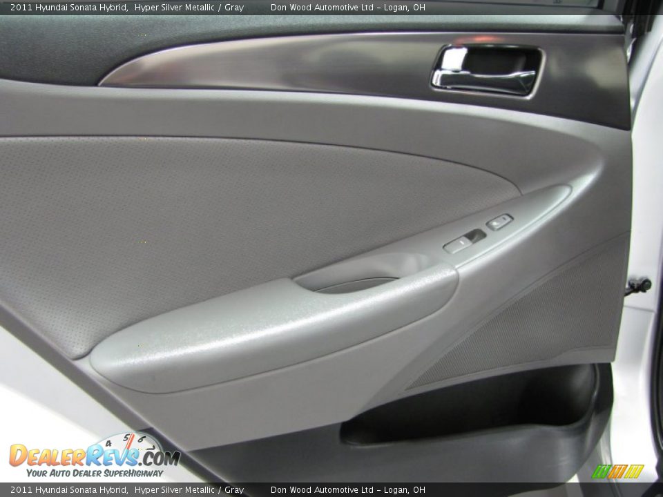 2011 Hyundai Sonata Hybrid Hyper Silver Metallic / Gray Photo #11