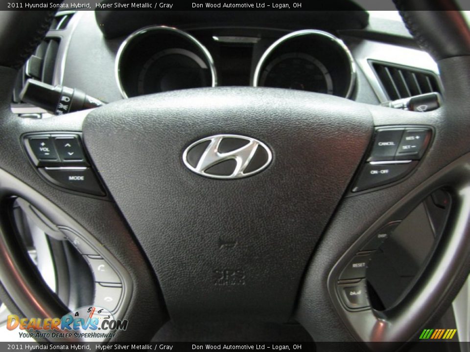 2011 Hyundai Sonata Hybrid Hyper Silver Metallic / Gray Photo #14
