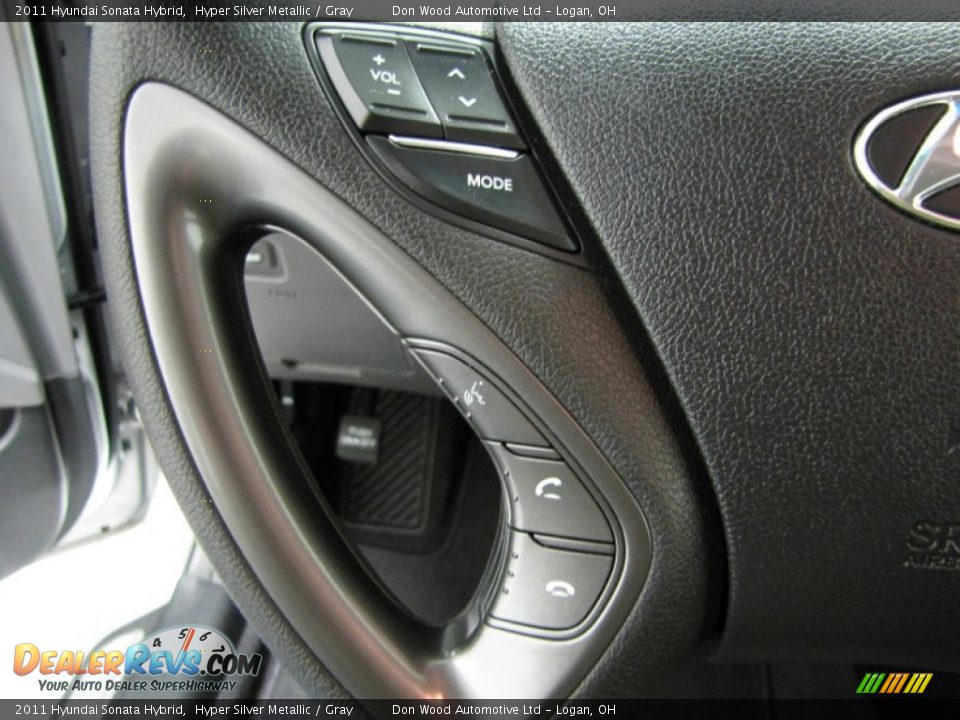 2011 Hyundai Sonata Hybrid Hyper Silver Metallic / Gray Photo #15