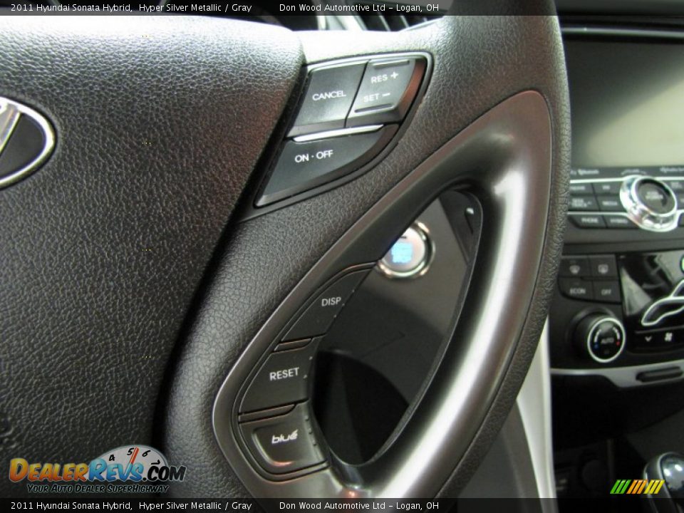 2011 Hyundai Sonata Hybrid Hyper Silver Metallic / Gray Photo #16
