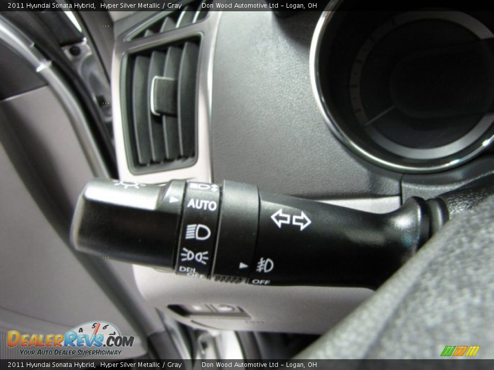 2011 Hyundai Sonata Hybrid Hyper Silver Metallic / Gray Photo #17