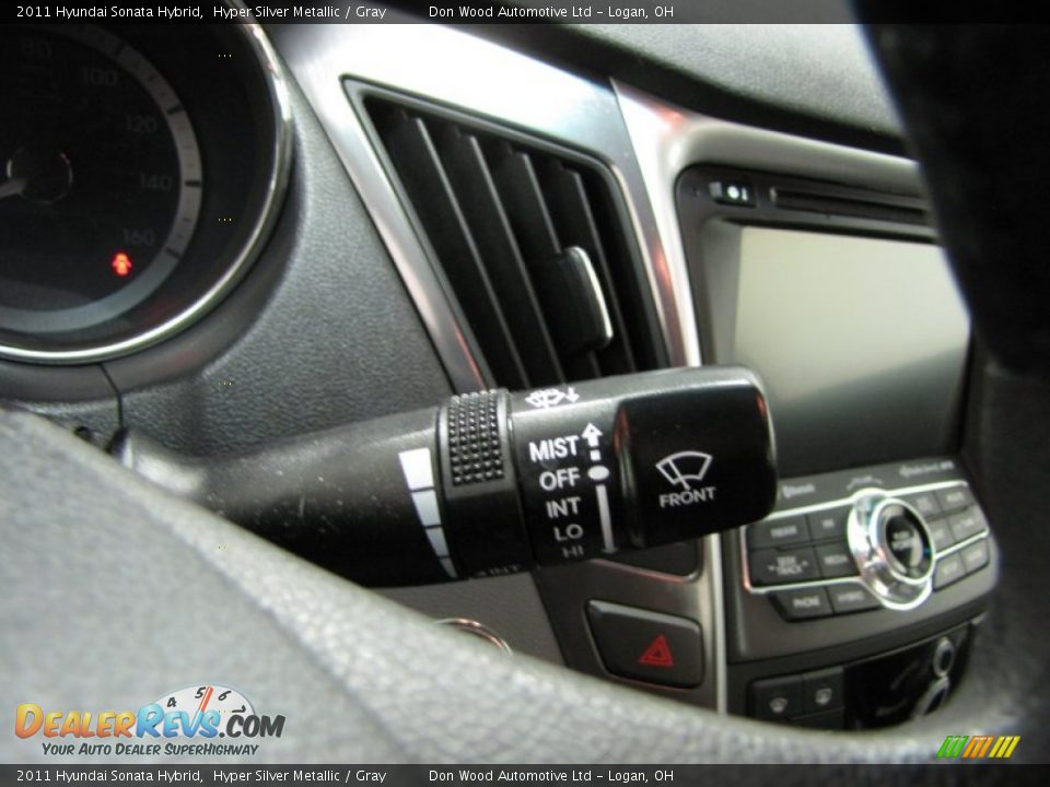 2011 Hyundai Sonata Hybrid Hyper Silver Metallic / Gray Photo #18