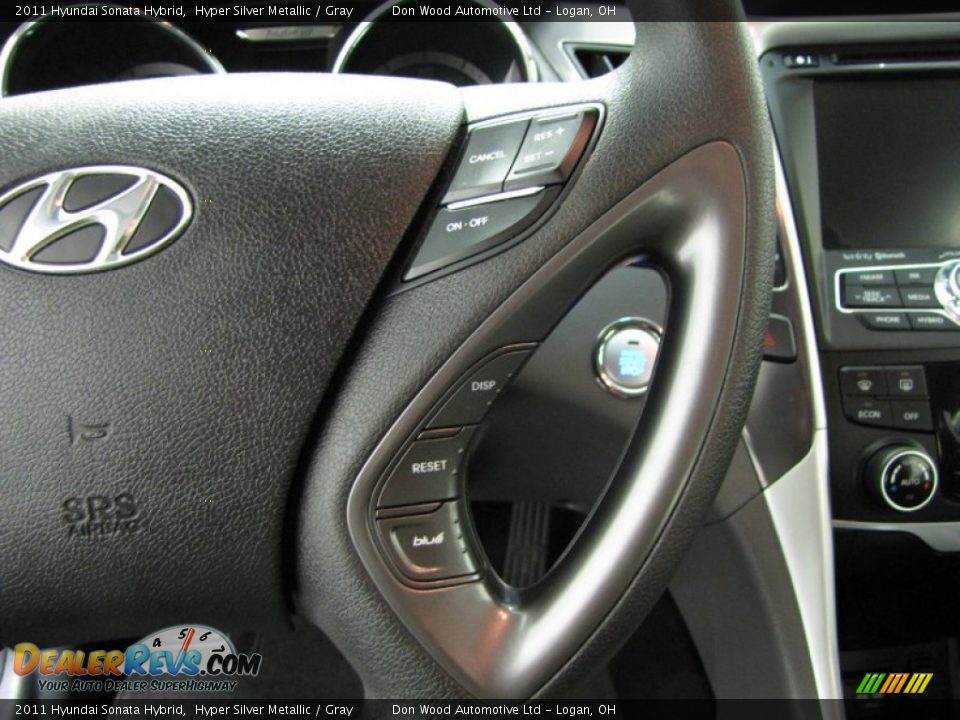 2011 Hyundai Sonata Hybrid Hyper Silver Metallic / Gray Photo #19