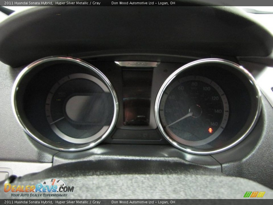 2011 Hyundai Sonata Hybrid Hyper Silver Metallic / Gray Photo #20