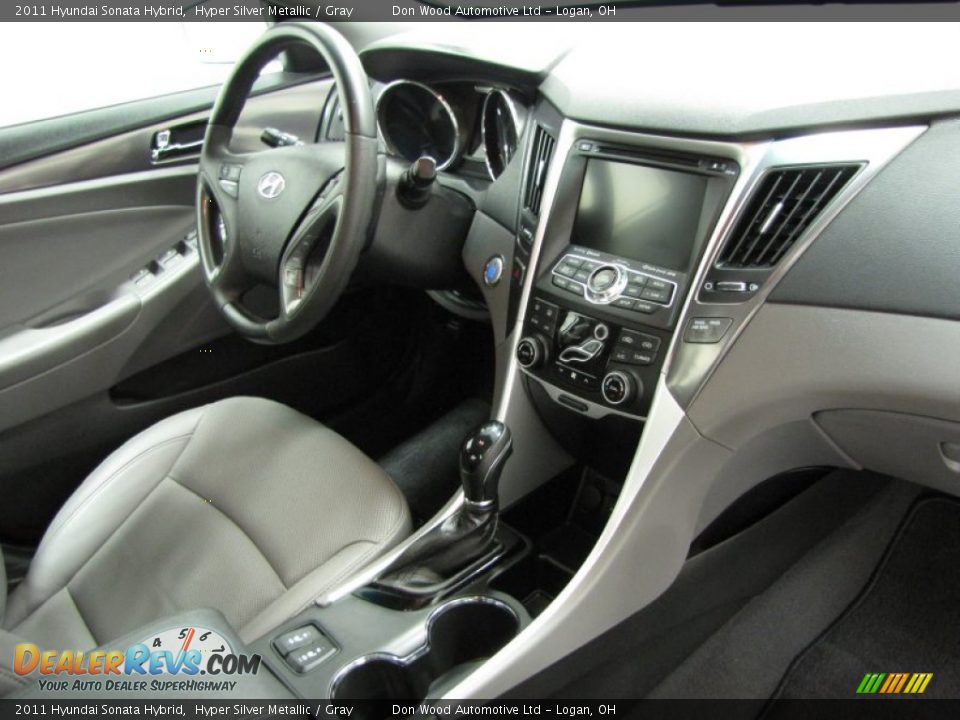 2011 Hyundai Sonata Hybrid Hyper Silver Metallic / Gray Photo #21