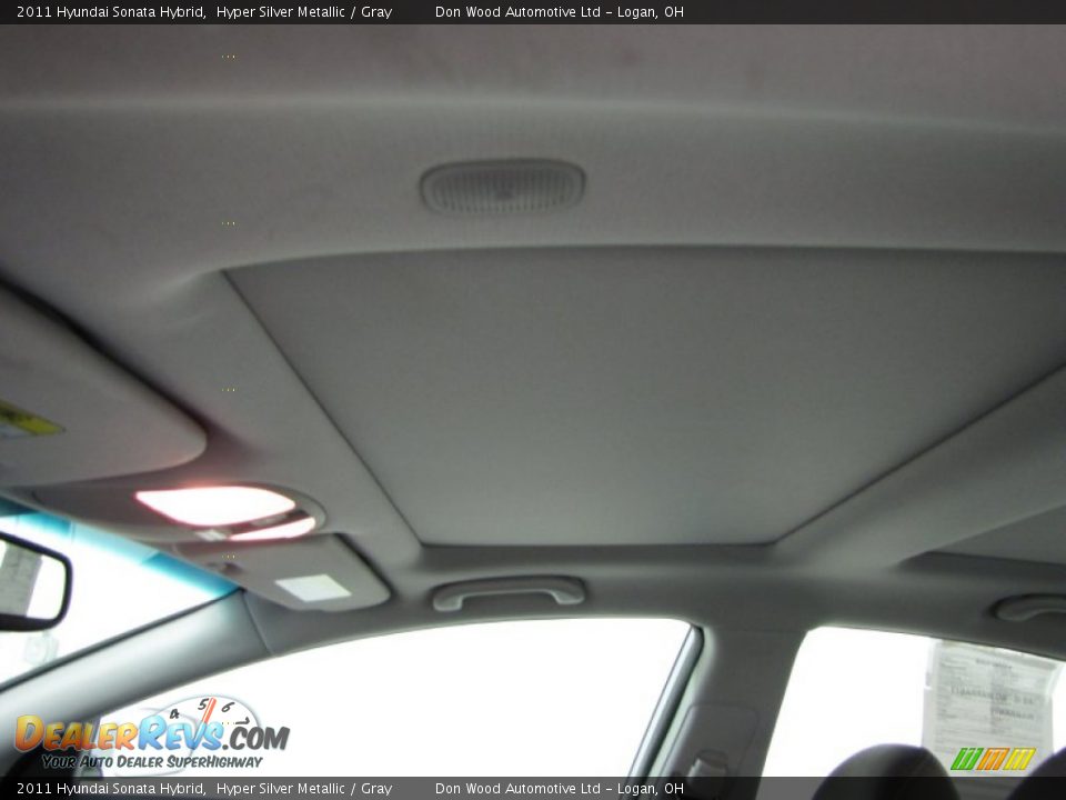 2011 Hyundai Sonata Hybrid Hyper Silver Metallic / Gray Photo #23