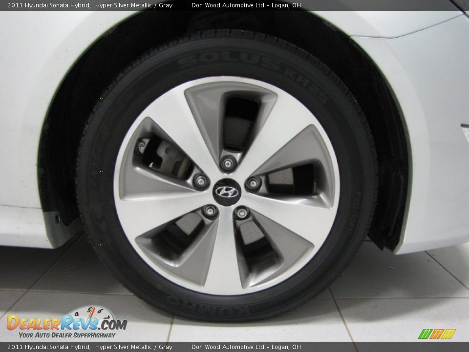 2011 Hyundai Sonata Hybrid Hyper Silver Metallic / Gray Photo #25