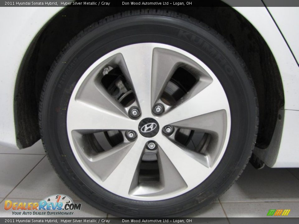 2011 Hyundai Sonata Hybrid Hyper Silver Metallic / Gray Photo #26