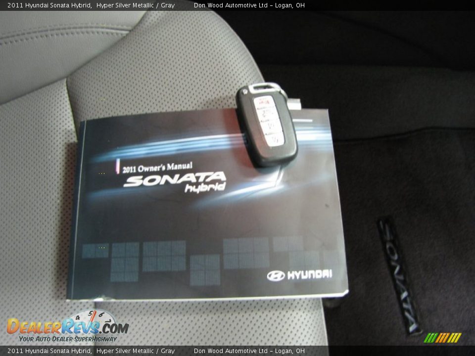 2011 Hyundai Sonata Hybrid Hyper Silver Metallic / Gray Photo #28