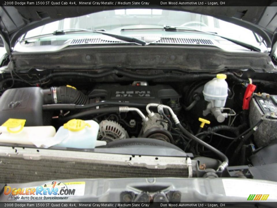2008 Dodge Ram 1500 ST Quad Cab 4x4 Mineral Gray Metallic / Medium Slate Gray Photo #5