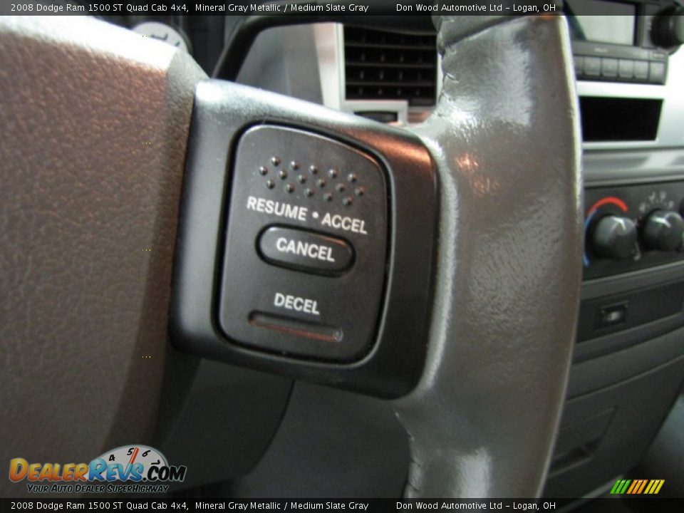 2008 Dodge Ram 1500 ST Quad Cab 4x4 Mineral Gray Metallic / Medium Slate Gray Photo #17