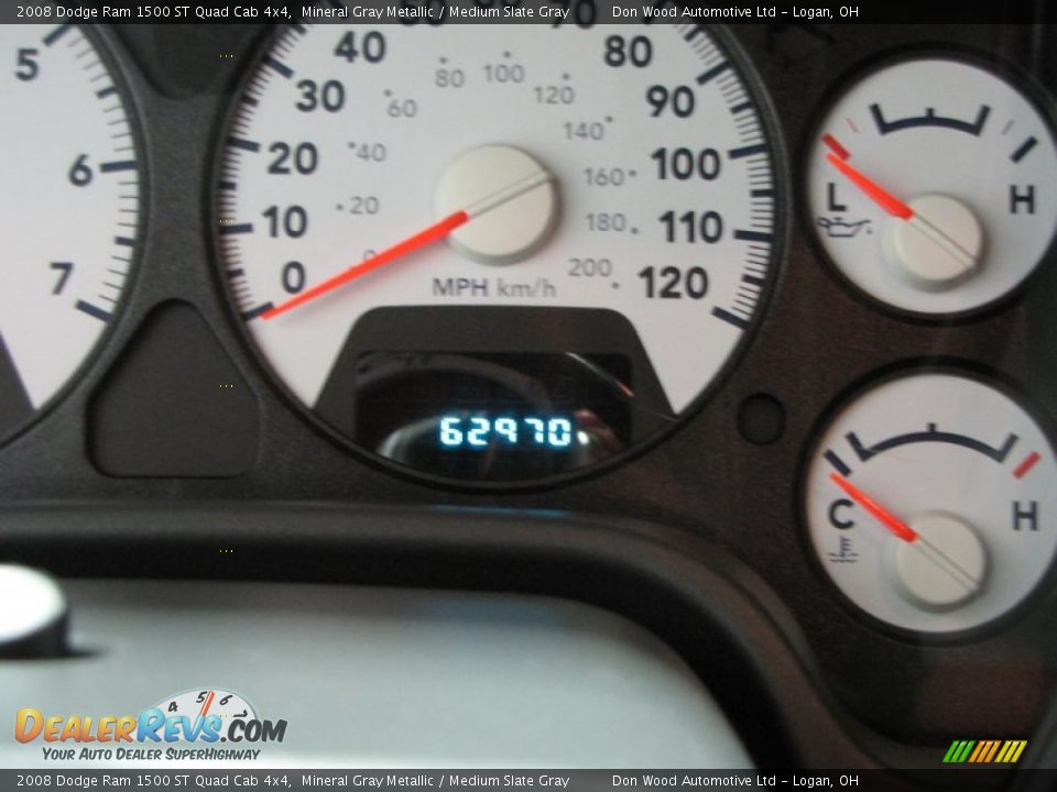 2008 Dodge Ram 1500 ST Quad Cab 4x4 Mineral Gray Metallic / Medium Slate Gray Photo #18