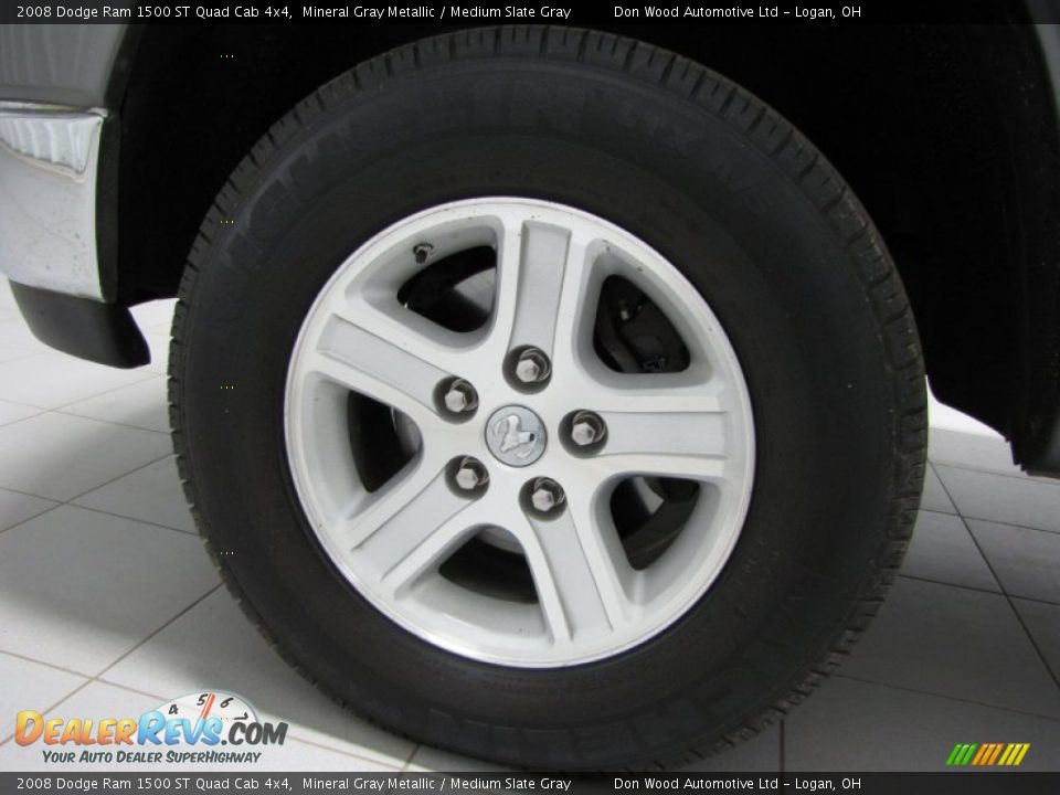 2008 Dodge Ram 1500 ST Quad Cab 4x4 Mineral Gray Metallic / Medium Slate Gray Photo #25