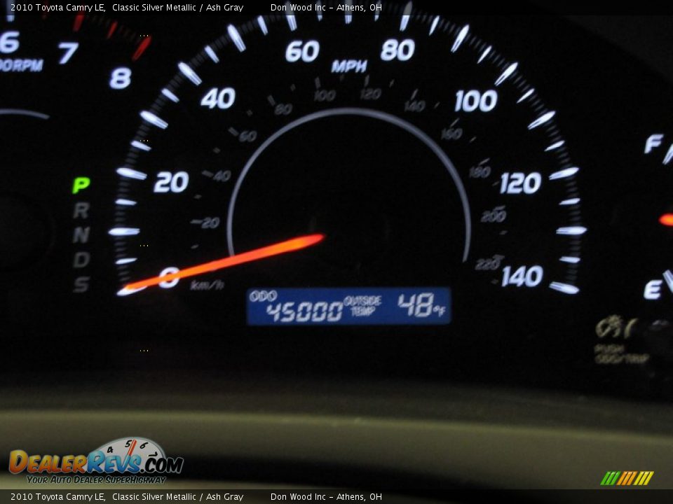 2010 Toyota Camry LE Classic Silver Metallic / Ash Gray Photo #21