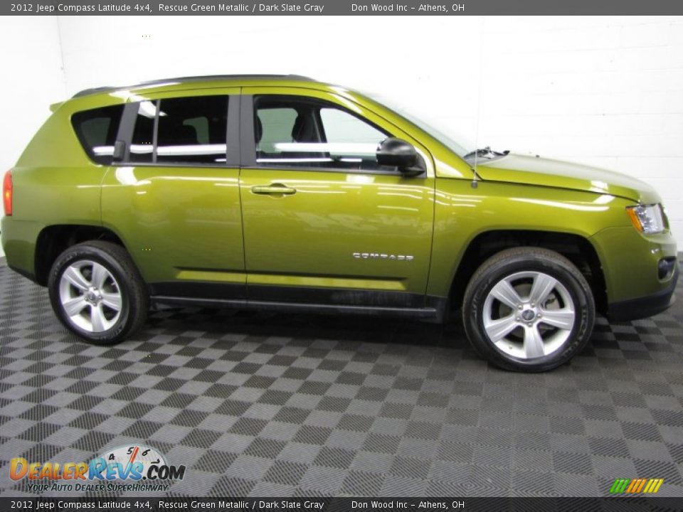 2012 Jeep Compass Latitude 4x4 Rescue Green Metallic / Dark Slate Gray Photo #3
