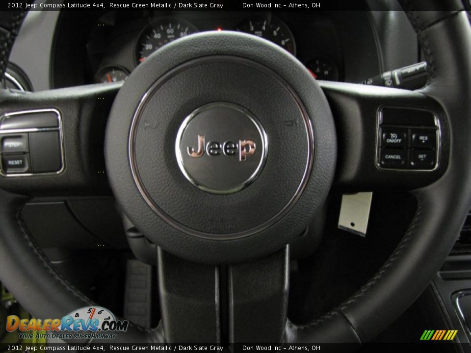 2012 Jeep Compass Latitude 4x4 Rescue Green Metallic / Dark Slate Gray Photo #15