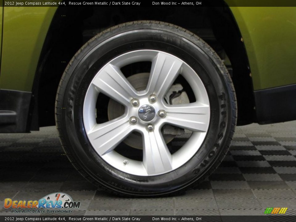 2012 Jeep Compass Latitude 4x4 Rescue Green Metallic / Dark Slate Gray Photo #27