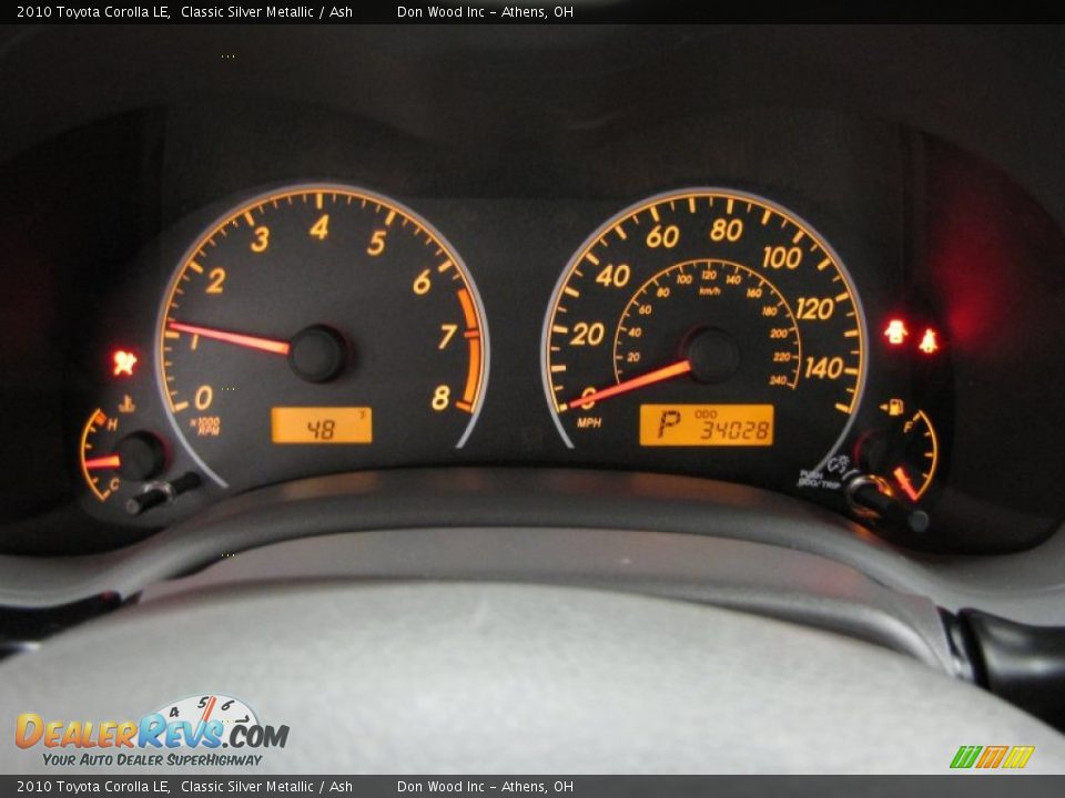 2010 Toyota Corolla LE Classic Silver Metallic / Ash Photo #14