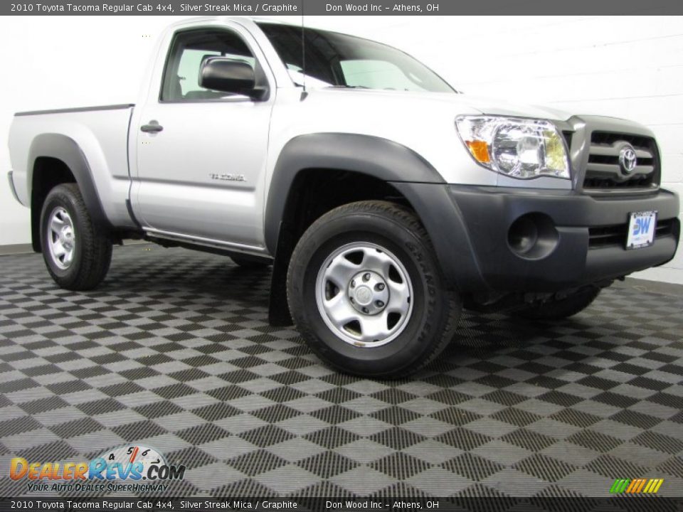 2010 Toyota Tacoma Regular Cab 4x4 Silver Streak Mica / Graphite Photo #1
