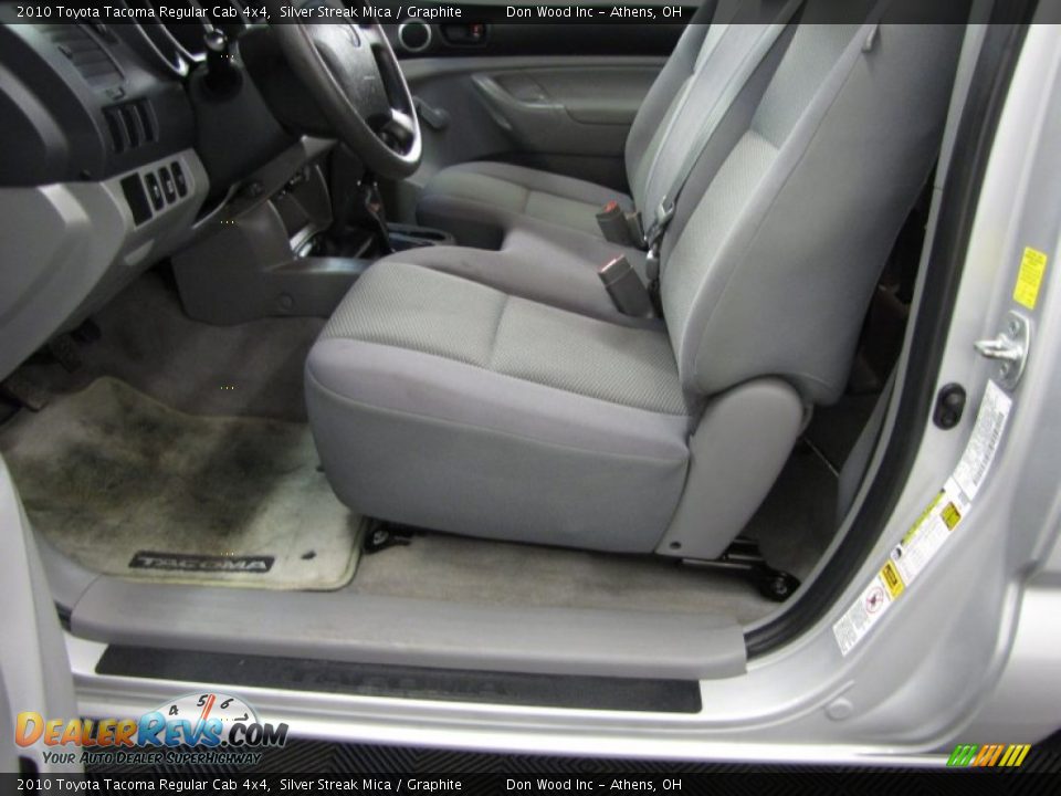 2010 Toyota Tacoma Regular Cab 4x4 Silver Streak Mica / Graphite Photo #7
