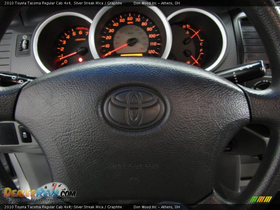 2010 Toyota Tacoma Regular Cab 4x4 Silver Streak Mica / Graphite Photo #11