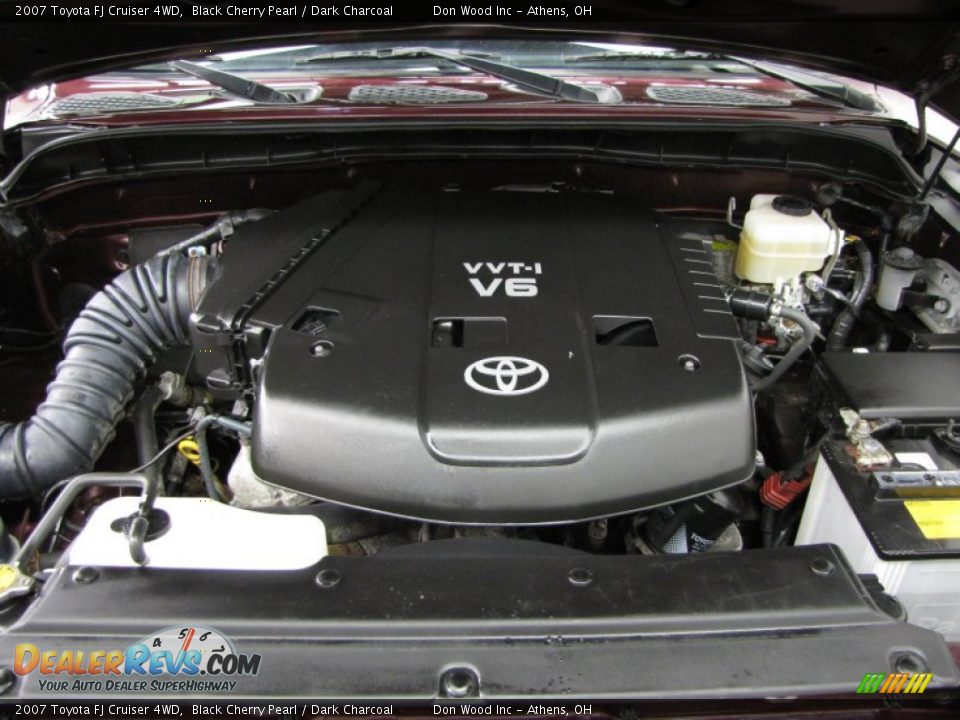 2007 Toyota FJ Cruiser 4WD Black Cherry Pearl / Dark Charcoal Photo #6