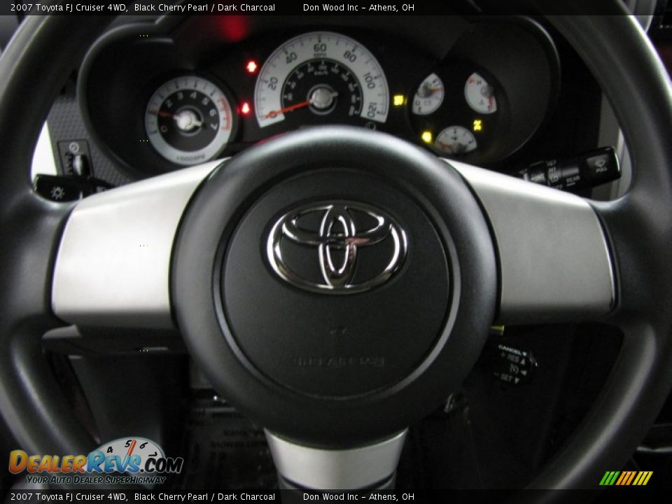 2007 Toyota FJ Cruiser 4WD Black Cherry Pearl / Dark Charcoal Photo #16