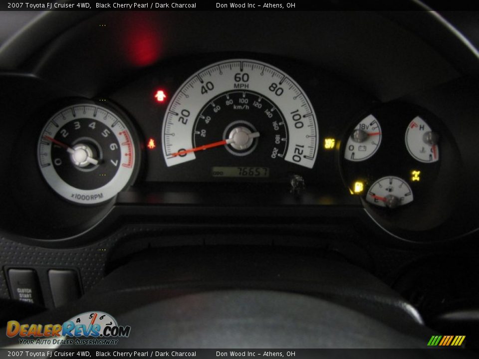 2007 Toyota FJ Cruiser 4WD Black Cherry Pearl / Dark Charcoal Photo #21
