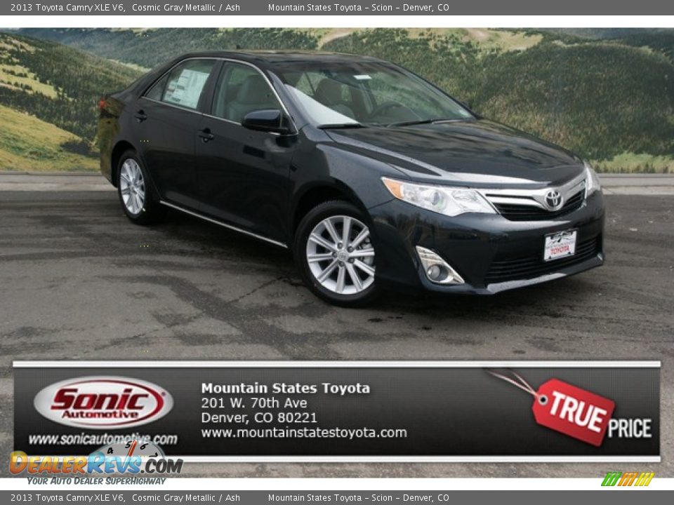 2013 Toyota Camry XLE V6 Cosmic Gray Metallic / Ash Photo #1