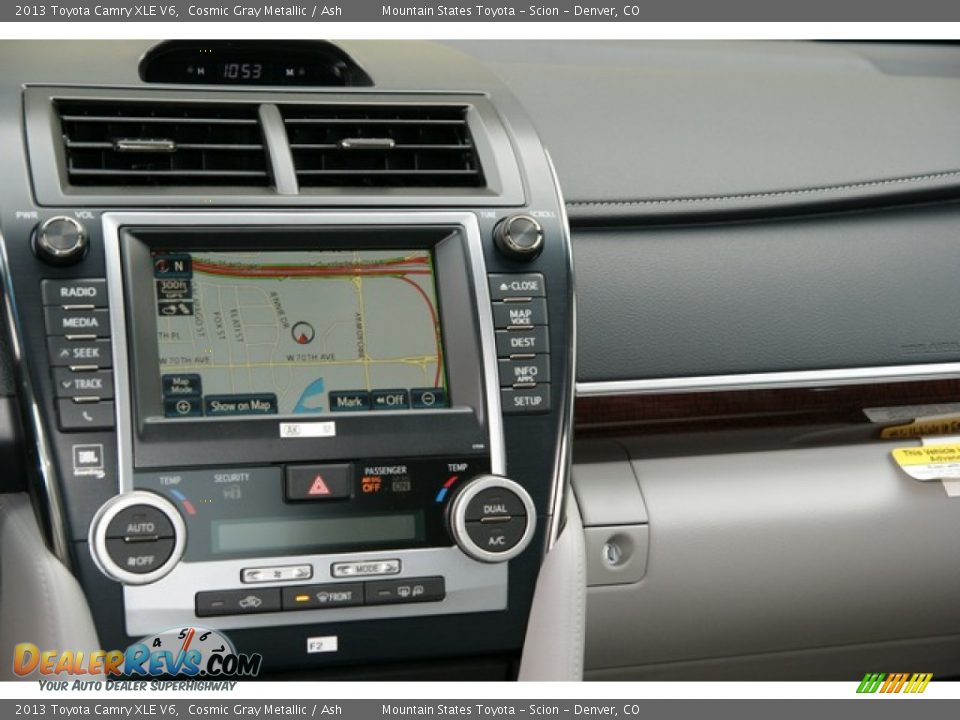 2013 Toyota Camry XLE V6 Cosmic Gray Metallic / Ash Photo #6
