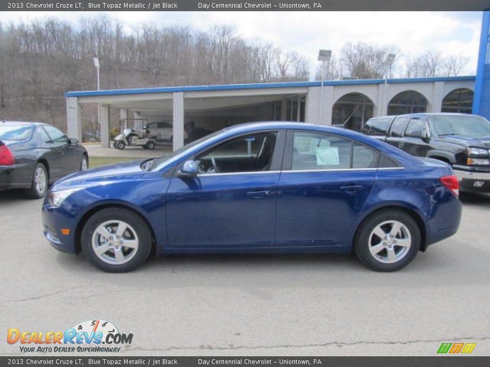 2013 Chevrolet Cruze LT Blue Topaz Metallic / Jet Black Photo #2