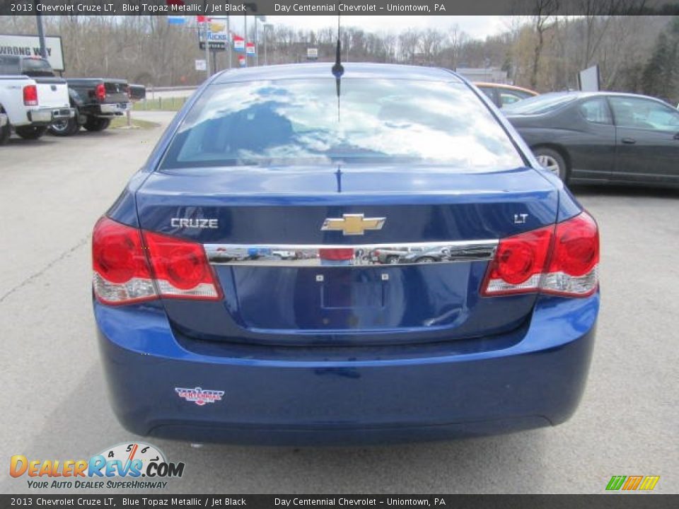 2013 Chevrolet Cruze LT Blue Topaz Metallic / Jet Black Photo #5