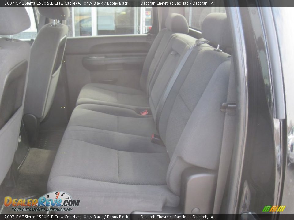2007 GMC Sierra 1500 SLE Crew Cab 4x4 Onyx Black / Ebony Black Photo #11