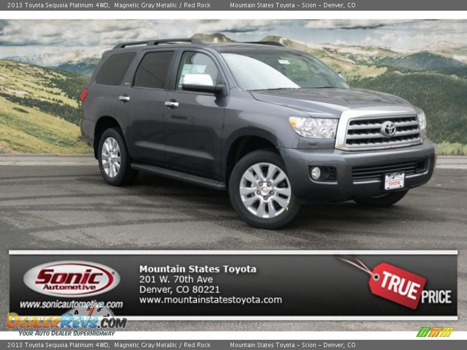 2013 Toyota Sequoia Platinum 4WD Magnetic Gray Metallic / Red Rock Photo #1
