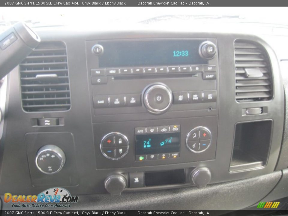 2007 GMC Sierra 1500 SLE Crew Cab 4x4 Onyx Black / Ebony Black Photo #14
