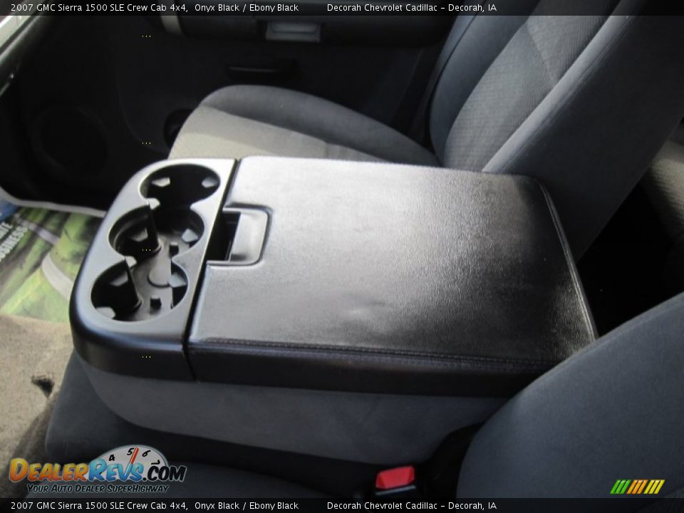 2007 GMC Sierra 1500 SLE Crew Cab 4x4 Onyx Black / Ebony Black Photo #18