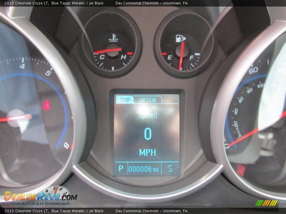 2013 Chevrolet Cruze LT Blue Topaz Metallic / Jet Black Photo #20