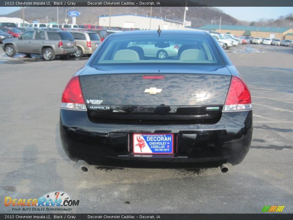2013 Chevrolet Impala LS Black / Gray Photo #4