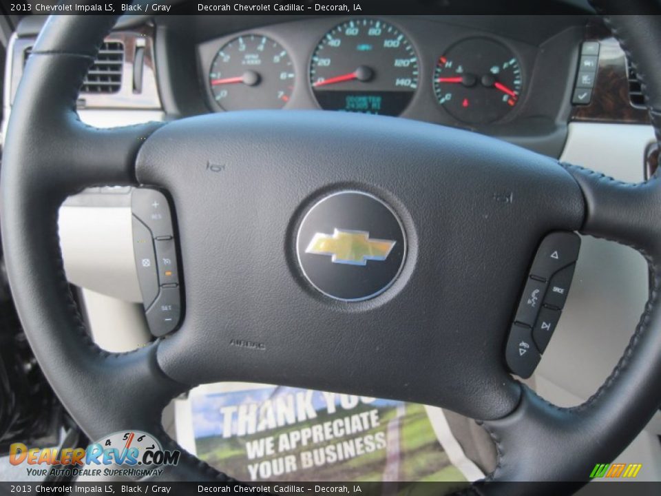 2013 Chevrolet Impala LS Black / Gray Photo #13