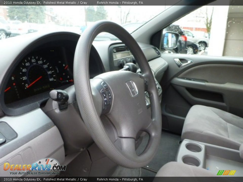 2010 Honda Odyssey EX Polished Metal Metallic / Gray Photo #15