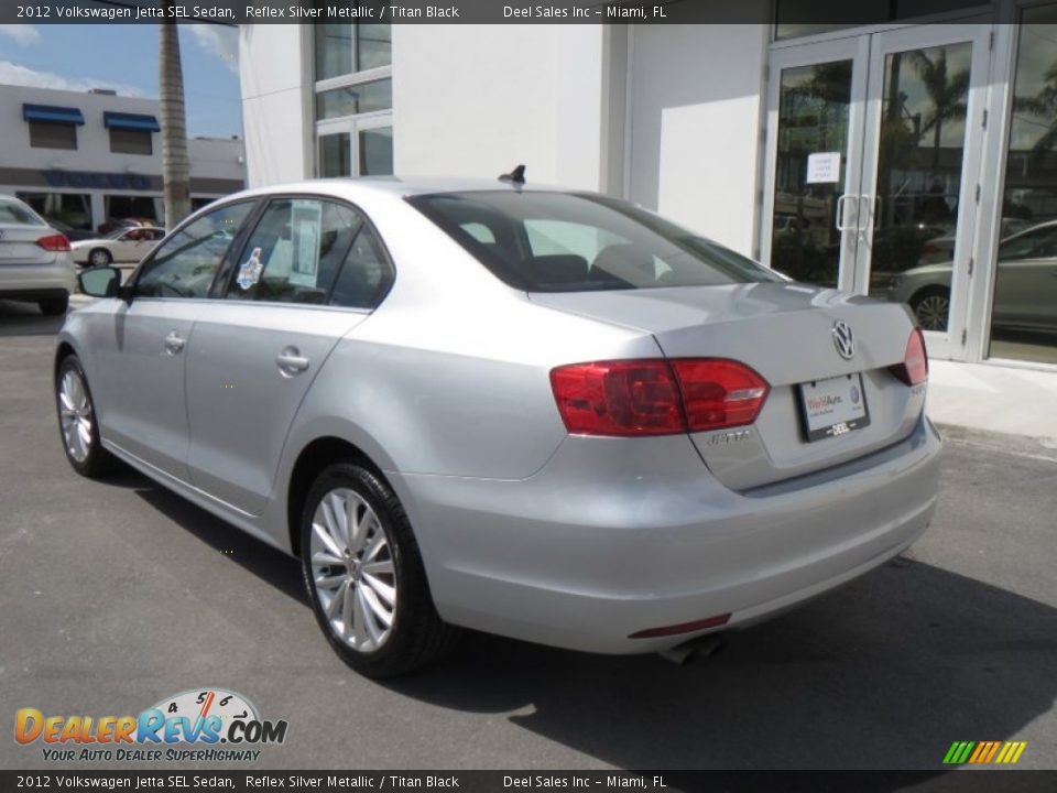 2012 Volkswagen Jetta SEL Sedan Reflex Silver Metallic / Titan Black Photo #3