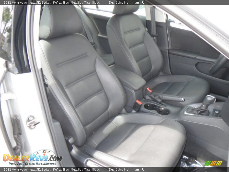 2012 Volkswagen Jetta SEL Sedan Reflex Silver Metallic / Titan Black Photo #10