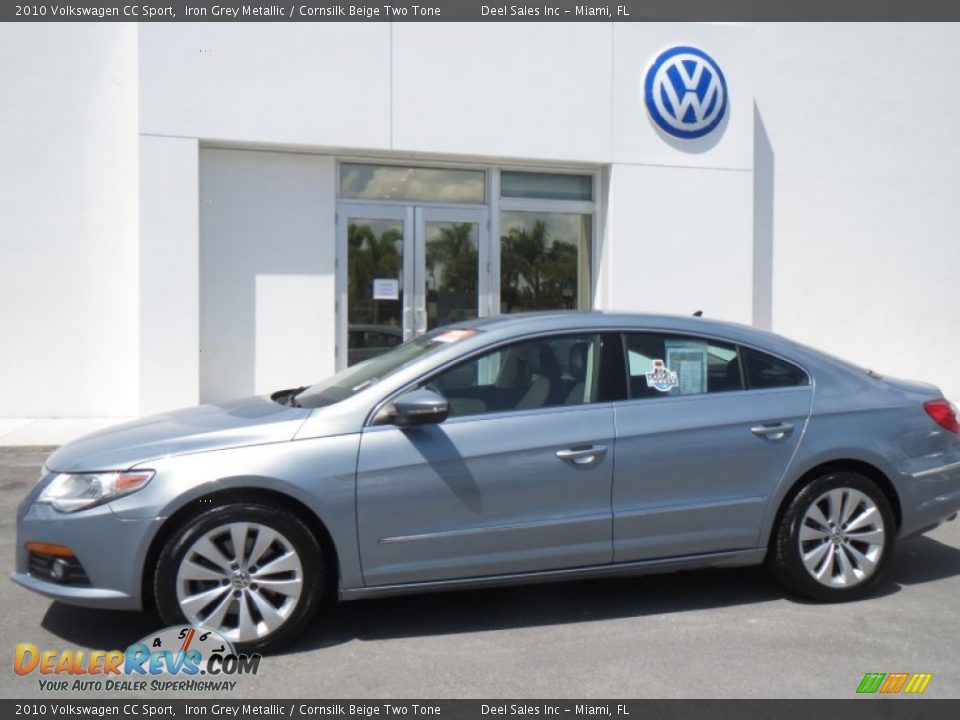 2010 Volkswagen CC Sport Iron Grey Metallic / Cornsilk Beige Two Tone Photo #2