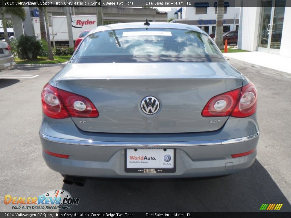 2010 Volkswagen CC Sport Iron Grey Metallic / Cornsilk Beige Two Tone Photo #4