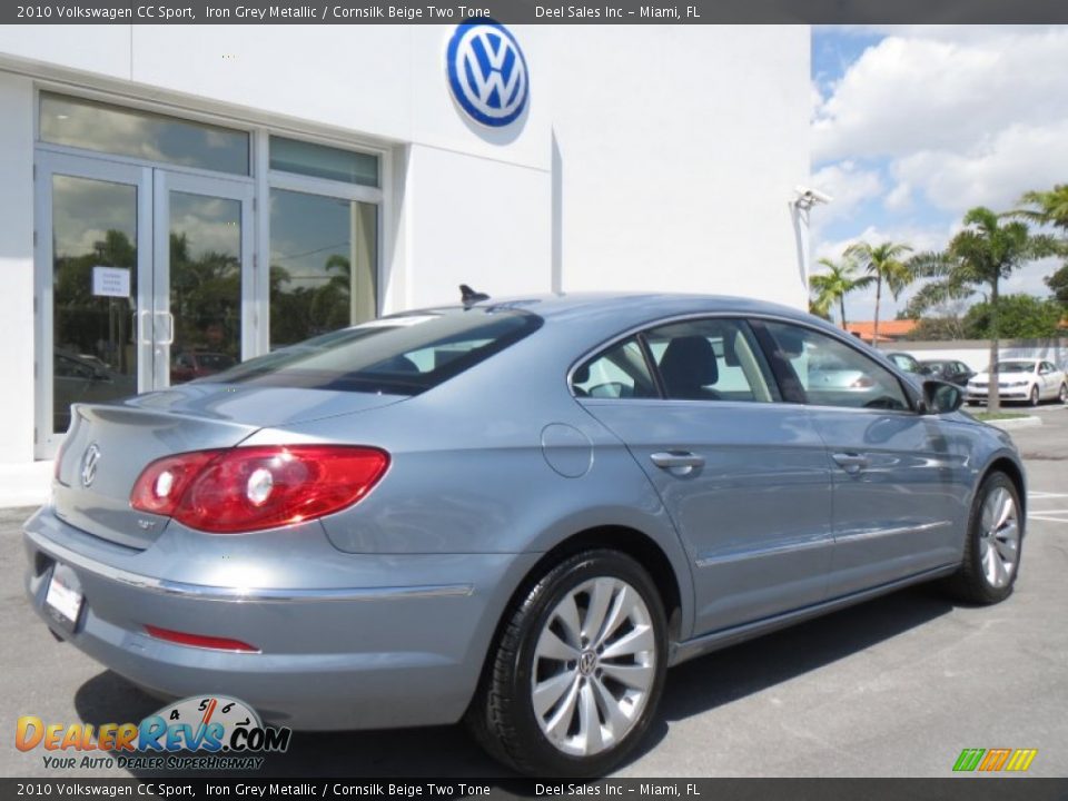 2010 Volkswagen CC Sport Iron Grey Metallic / Cornsilk Beige Two Tone Photo #5