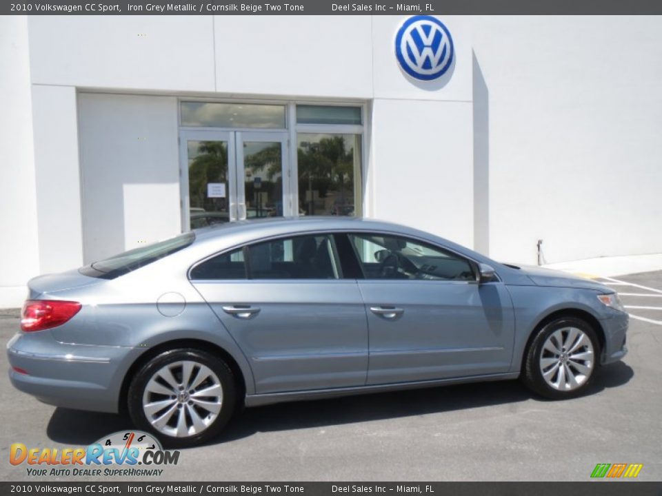 2010 Volkswagen CC Sport Iron Grey Metallic / Cornsilk Beige Two Tone Photo #6