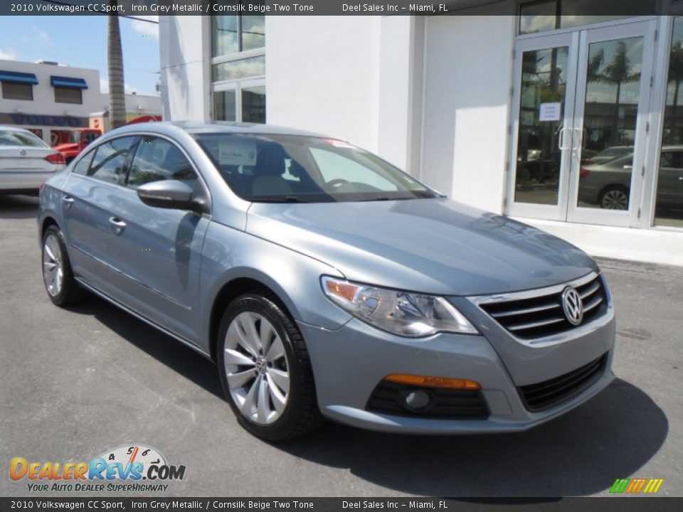 2010 Volkswagen CC Sport Iron Grey Metallic / Cornsilk Beige Two Tone Photo #7