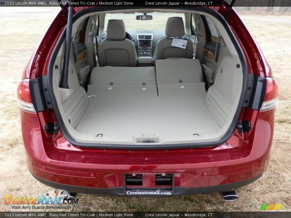 2013 Lincoln MKX AWD Ruby Red Tinted Tri-Coat / Medium Light Stone Photo #8
