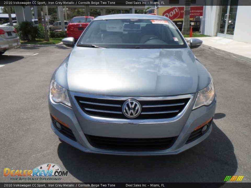 2010 Volkswagen CC Sport Iron Grey Metallic / Cornsilk Beige Two Tone Photo #8